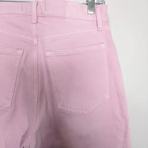 Abercrombie & Fitch Orchid Pink Ultra High Rise 90s Straight Jean Size 6 Short - Picture 6 of 7